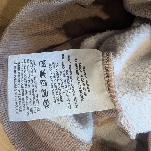 Nike Cropped Hoodie Women's Small Heather Brown Fleece Training Pullover - Picture 9 of 11